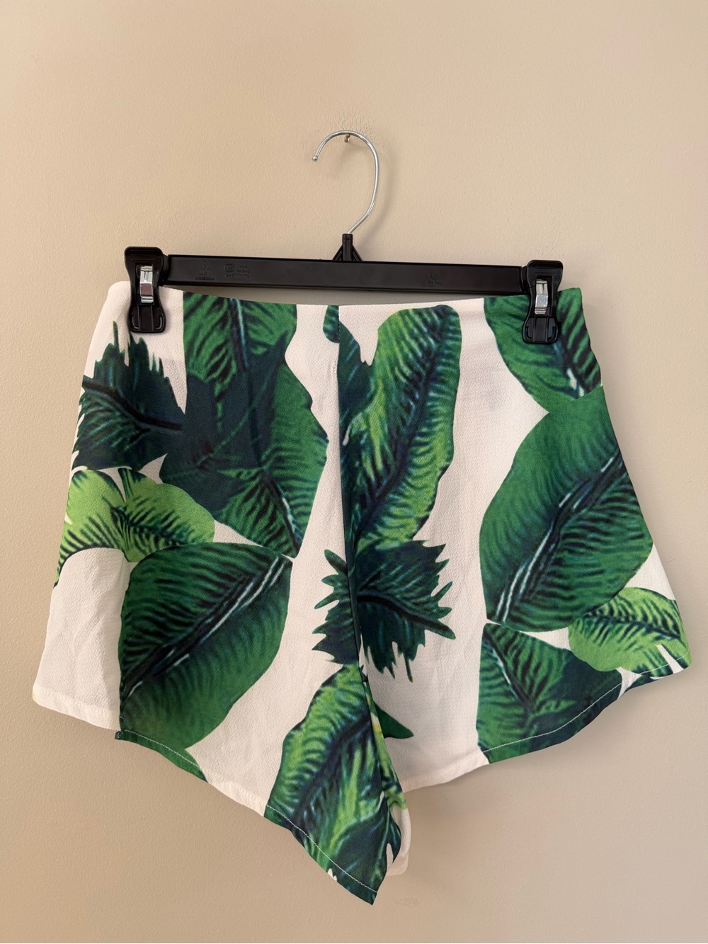 Zaful Green Floral High Waisted Shorts